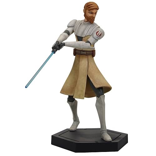 Star Wars Clone Wars Obi-Wan Kenobi Animated Maquette